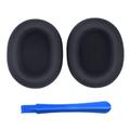 Cuscinetti di ricambio in silicone per le cuffie Sony WH-1000XM5 con barra di sostegno - Nero