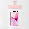 Custodia impermeabile per smartphone con meccanismo a scorrimento - 7.2" - Rosa