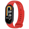 Cinturino in Silicone Morbido per Xiaomi Smart Band 8 - Rosso