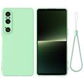 Custodia in Silicone Liquido per Sony Xperia 1 VI - Verde