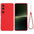 Custodia in Silicone Liquido per Sony Xperia 1 VI - Rossa