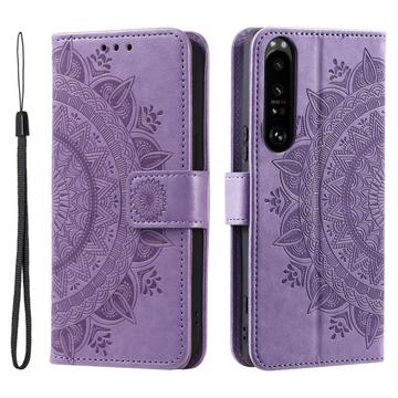 Custodia a portafoglio per Sony Xperia 1 VI serie Mandala