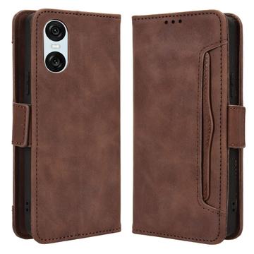 Custodia a Portafoglio Serie Cardholder per Sony Xperia 10 VI - Marrone