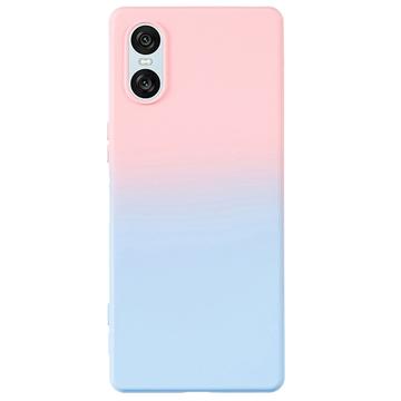 Custodia in TPU Ombre per Sony Xperia 10 VI - Rosa / Blu