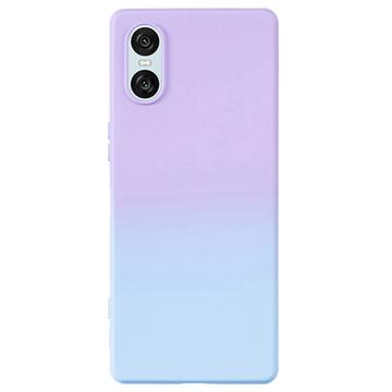 Custodia in TPU Ombre per Sony Xperia 10 VI - Viola / Blu