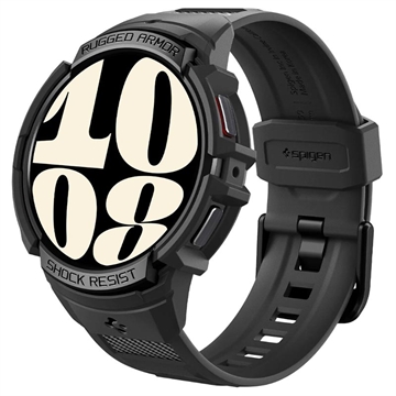 Custodia in TPU Spigen Rugged Armor Pro per Samsung Galaxy Watch6 - 40mm - Nera