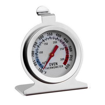 Termometro da forno in acciaio inox con gancio - Celsius / Fahrenheit