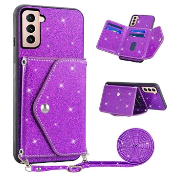 Custodia con Portacarte Stardust per Samsung Galaxy S23+ 5G - Viola