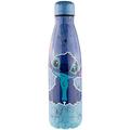 Bottiglia d'acqua in acciaio inox / borraccia termica Stitch - 500ml - Blu