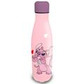 Bottiglia d'acqua in acciaio inox / borraccia termica Stitch - 500ml - rosa / viola