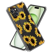 Custodia in TPU Stylish Ultra Sottile per iPhone 15 - Girasoli