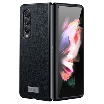 Custodia Ibrida Sulada Luxury Series per Samsung Galaxy Z Fold4 - Nera