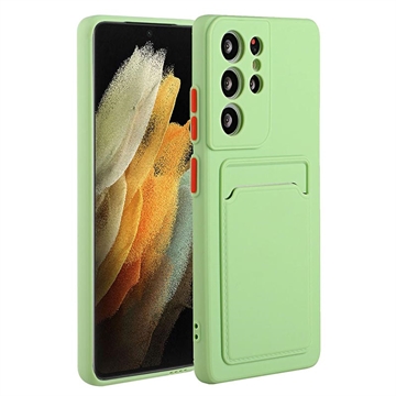 Custodia in TPU con Portacarte per Samsung Galaxy S23 Ultra 5G - Verde