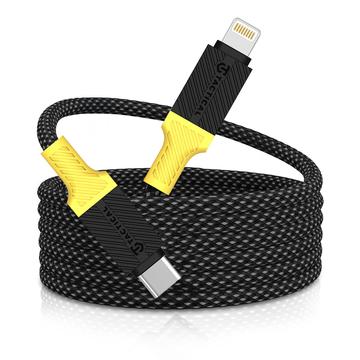 Cavo Tactical MagRope da USB-C a Lightning - Cavo di ricarica rapida durevole - 1m - nero / giallo