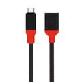 Adattatore Tactical Pin4Fun USB-C / Lightning - 10cm - nero / rosso