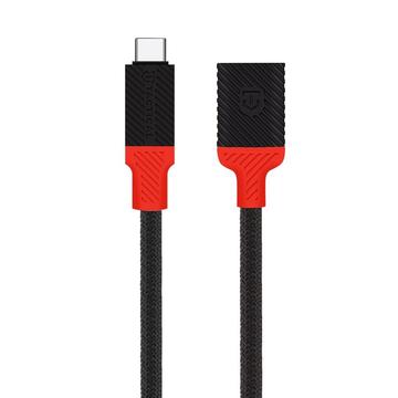 Adattatore Tactical Pin4Fun USB-C / Lightning - 10cm - nero / rosso