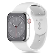 Apple Watch Series 10/9/8/7/6/SE Cinturino in silicone Tech-Protect - 40mm/41mm/42mm - Bianco