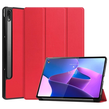 Custodia Smart Folio serie Tri-Fold per Lenovo Tab P12 Pro - Rossa