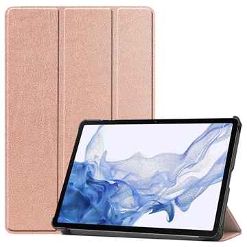 Custodia Smart Folio serie Tri-Fold per Samsung Galaxy Tab S9 - Rosa Oro