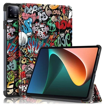 Custodia Smart Folio Serie Tri-Fold per Xiaomi Pad 6/Pad 6 Pro - Graffiti