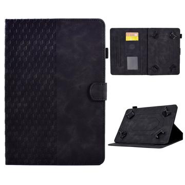 Custodia Folio universale per tablet intelligente con motivo 3D - 10" - Nero