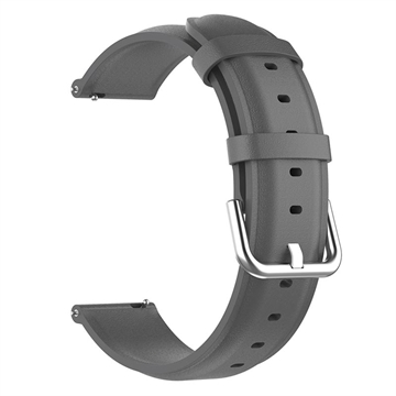 Cinturino in Pelle Universale per Smartwatch - 22mm - Grigio