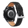 Cinturino in Pelle Universale per Smartwatch - 20mm - Nero Opaco