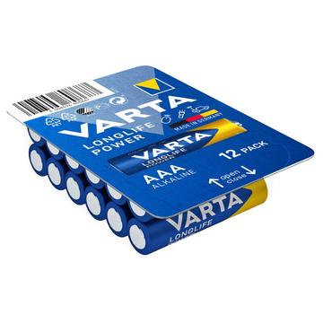 Batteria Varta Longlife Power LR03/AAA - 12 pezzi.