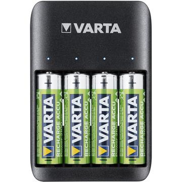 Caricabatteria Varta Quattro con 4 batterie R6/AA