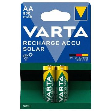 Batterie AA ricaricabili Varta Solar 800mAh - 2 pezzi.