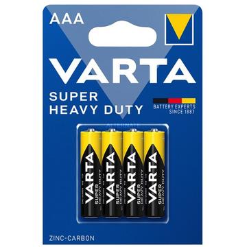 Batteria Varta Super Heavy Duty R03/AAA - 4 pezzi.