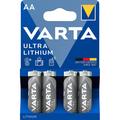 Batteria Varta Ultra Lithium L91/AA - 4 pezzi.