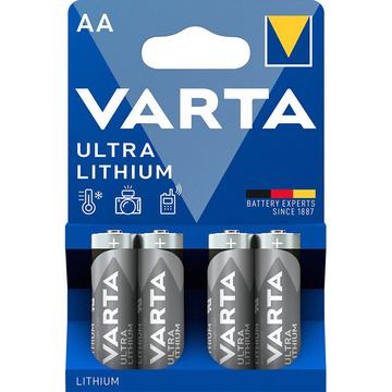 Batteria Varta Ultra Lithium L91/AA - 4 pezzi.