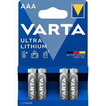 Batteria Varta Ultra Lithium L92/AAA - 4 pezzi.