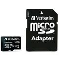 Scheda MicroSDHC U1 Premium di Verbatim con adattatore 44082 - 16GB