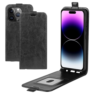 Custodia Flip Verticale con Slot per Schede per iPhone 15 Pro Max