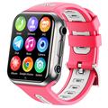 Orologio per bambini con doppia fotocamera W5PRO 4G 2 + 16G Orologio per smartphone IPS HD da 1.83" resistente all'usura - Argento / Rosa