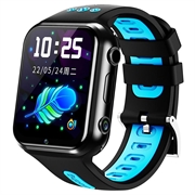 Orologio per bambini con doppia fotocamera W5PRO 4G 2 + 16G Orologio per smartphone IPS HD da 1.83" resistente all'usura - nero / Blu