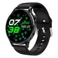 Watch3 pro 1,3" AMOLED Smart Watch con cassa in metallo Bluetooth Bracciale salute donna con monitoraggio frequenza cardiaca - Nero