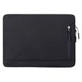 Elegante custodia per laptop Oxford resistente all'acqua con tasca laterale - 15.6" - Nero