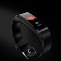 Fitness Tracker 115 Plus impermeabile - contapassi, frequenza cardiaca - nero