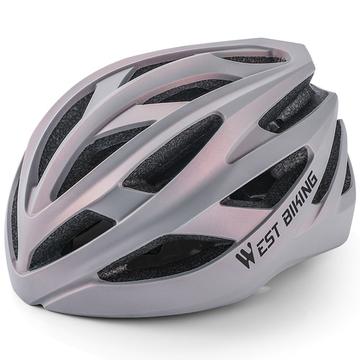 West Biking YP0708118 Casco bici donna - Grigio / Rosa