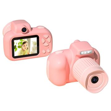 X18 Mini macchina fotografica digitale per bambini - HD Video Recording, 32GB - Rosa