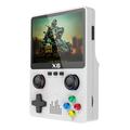 X6 HD console di gioco portatile con schermo da 3,5 pollici, macchina per videogiochi integrata con design a doppio joystick - Bianco