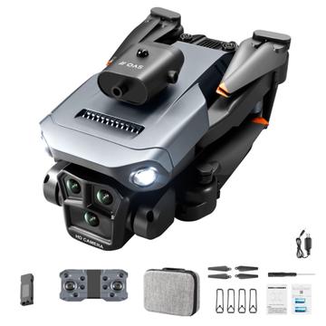 XKJ K6 MAX 3-Camera Obstacle Avoidance Drone HD Fotografia aerea Quadcopter RC pieghevole con batteria singola - Grigio