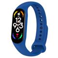 Xiaomi Mi Band 5/6/7 Banda in silicone opaco - Blu