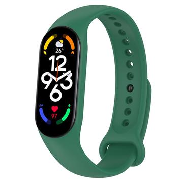 Xiaomi Mi Band 5/6/7 Fascia in silicone opaco - Verde