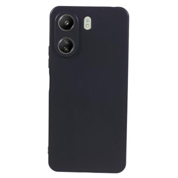 Custodia in TPU Opaca Anti-Impronte per Xiaomi Poco C65/Redmi 13C - Nera