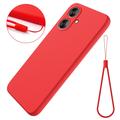 Custodia in Silicone Liquido per Xiaomi Poco M6/Redmi 13R - Rossa