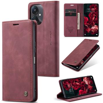 Custodia a Portafoglio Caseme 013 Serie per Xiaomi Redmi 13C 5G/Poco C65 - Rossa